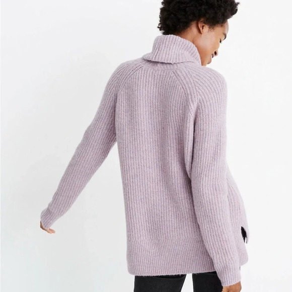 Madewell Mercer Turtleneck Sweater Coziest Yarn Heather Wisteria XS - Picture 2 of 2